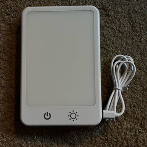 small white plug-in light